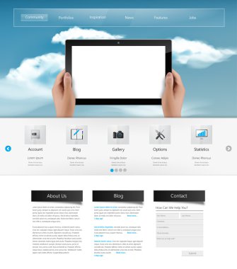 web sitesi şablonu tasarımı