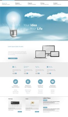 web sitesi şablonu tasarımı