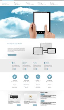 web sitesi şablonu tasarımı