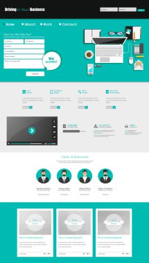 web sitesi şablonu tasarımı