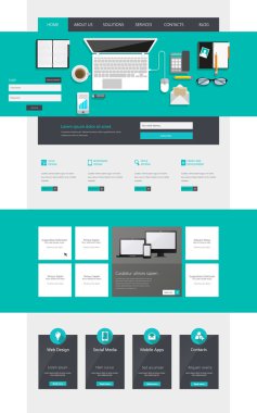 web sitesi şablonu tasarımı