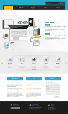 web sitesi şablonu tasarımı
