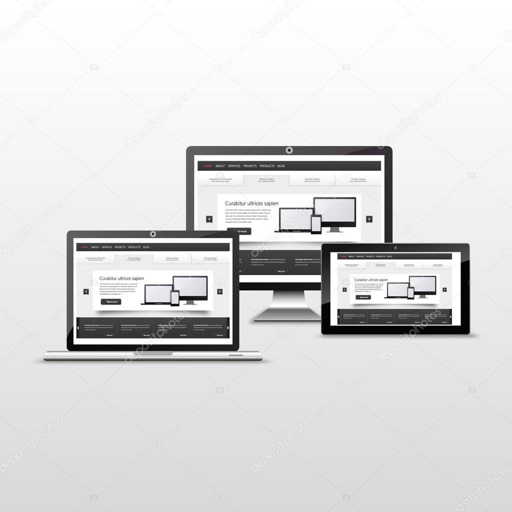 Responsive Web Template.