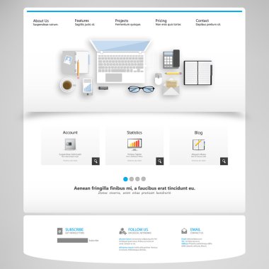 web sitesi şablonu tasarımı