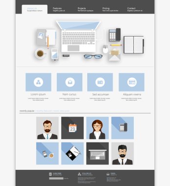 web sitesi şablonu tasarımı