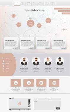 web sitesi şablonu tasarımı