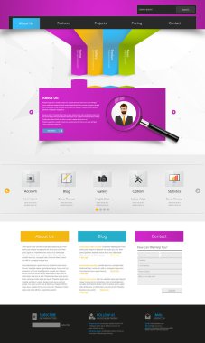 web sitesi şablonu tasarımı