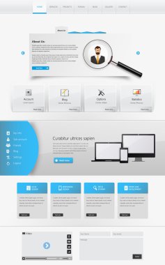 web sitesi şablonu tasarımı