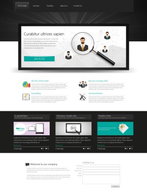 web sitesi şablonu tasarımı