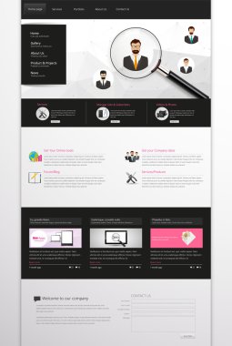 web sitesi şablonu tasarımı