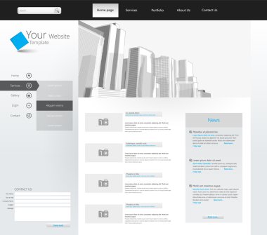 web sitesi şablonu tasarımı