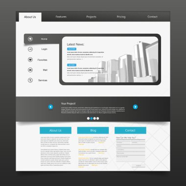 web sitesi şablonu tasarımı