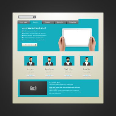 web sitesi şablonu tasarımı