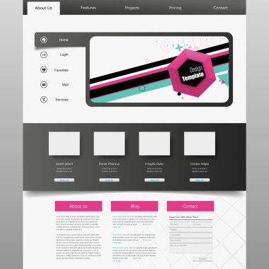 web sitesi şablonu tasarımı