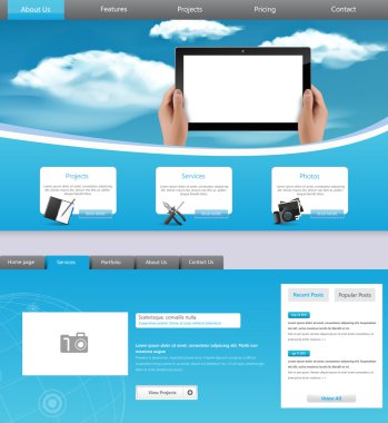 web sitesi şablonu tasarımı