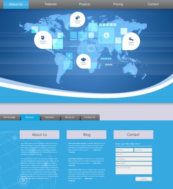 web sitesi şablonu tasarımı