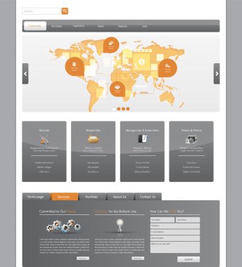 web sitesi şablonu tasarımı