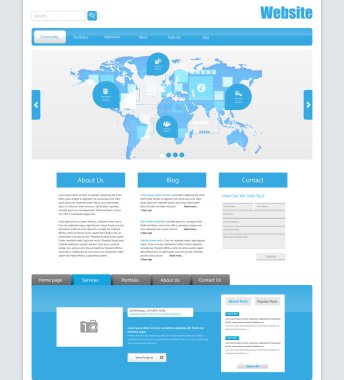 web sitesi şablonu tasarımı
