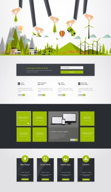 Eko Web sitesi şablon tasarımı,