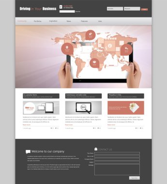 web sitesi şablonu tasarımı