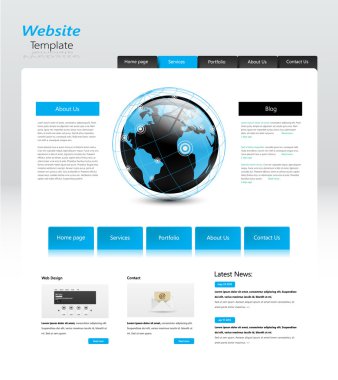 web sitesi şablonu tasarımı