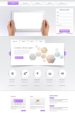 web sitesi şablonu tasarımı