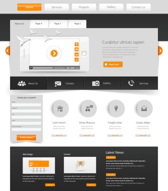 web sitesi şablonu tasarımı