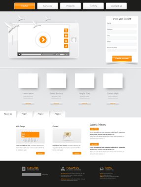 web sitesi şablonu tasarımı