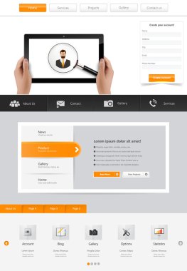 web sitesi şablonu tasarımı