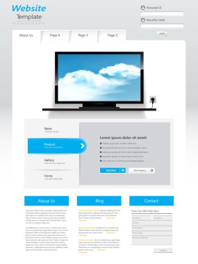 web sitesi şablonu tasarımı