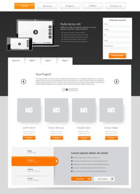 web sitesi şablonu tasarımı