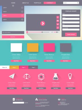 web sitesi şablonu tasarımı
