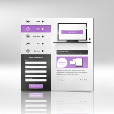 web sitesi şablonu tasarımı