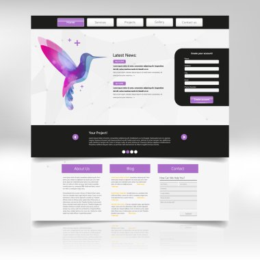 web sitesi şablonu tasarımı