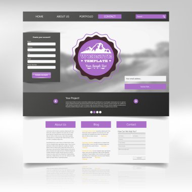 web sitesi şablonu tasarımı