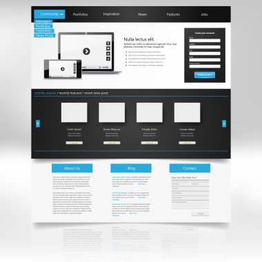 web sitesi şablonu tasarımı