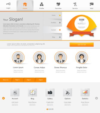 web sitesi şablonu tasarımı