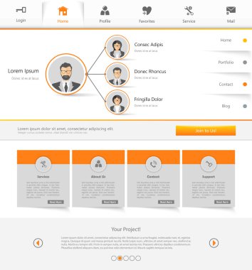 web sitesi şablonu tasarımı