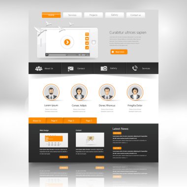 web sitesi şablonu tasarımı