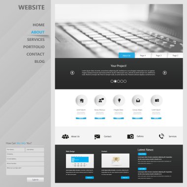 web sitesi şablonu tasarımı