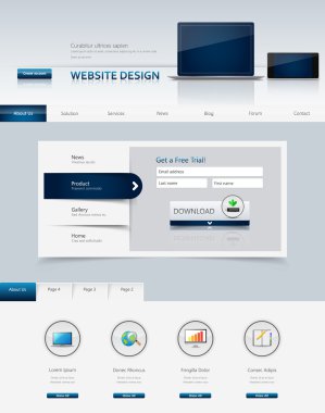 web sitesi şablonu tasarımı