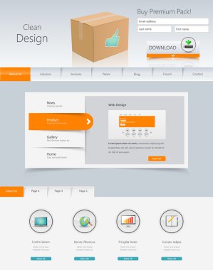 web sitesi şablonu tasarımı