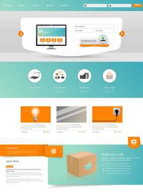 web sitesi şablonu tasarımı