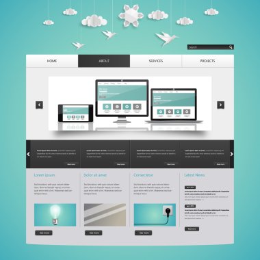 web sitesi şablonu tasarımı