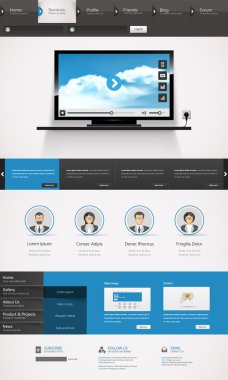 web sitesi şablonu tasarımı