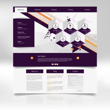 web sitesi şablonu tasarımı