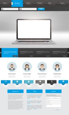 web sitesi şablonu tasarımı