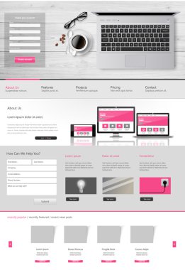 web sitesi şablonu tasarımı