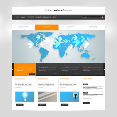 web sitesi şablonu tasarımı