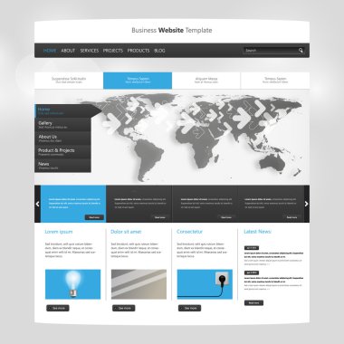 web sitesi şablonu tasarımı